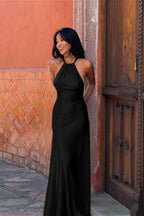 Slinky Halter Fitted Party Dress image 4