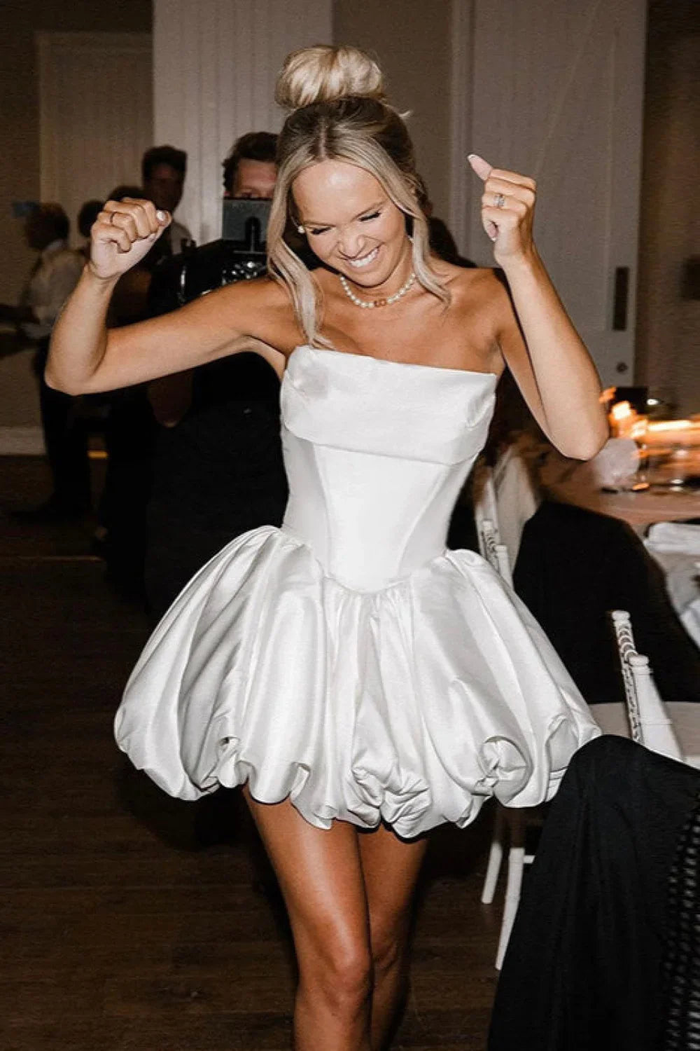 Slinky Strapless Fitted Party Dress image 7