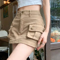 Slip Denim High Waist Skirt image 1