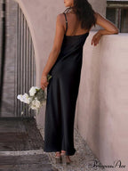 Slit Elegant Suspender Dress image 13