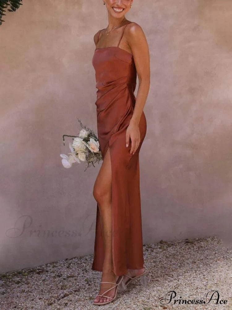 Slit Elegant Suspender Dress image 3