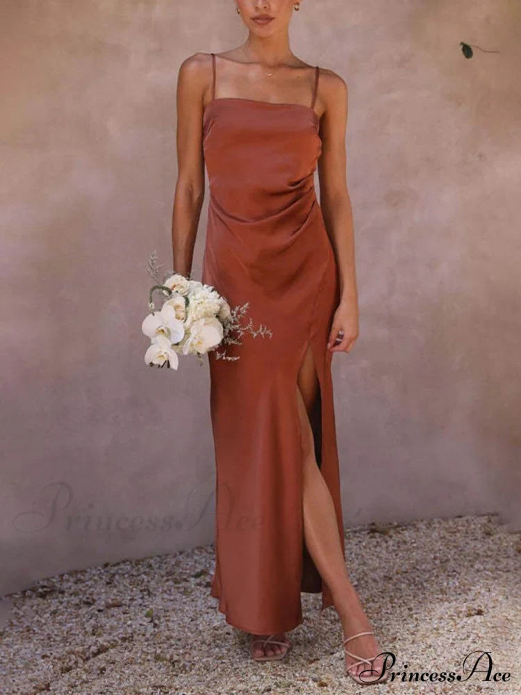 Slit Elegant Suspender Dress image 2