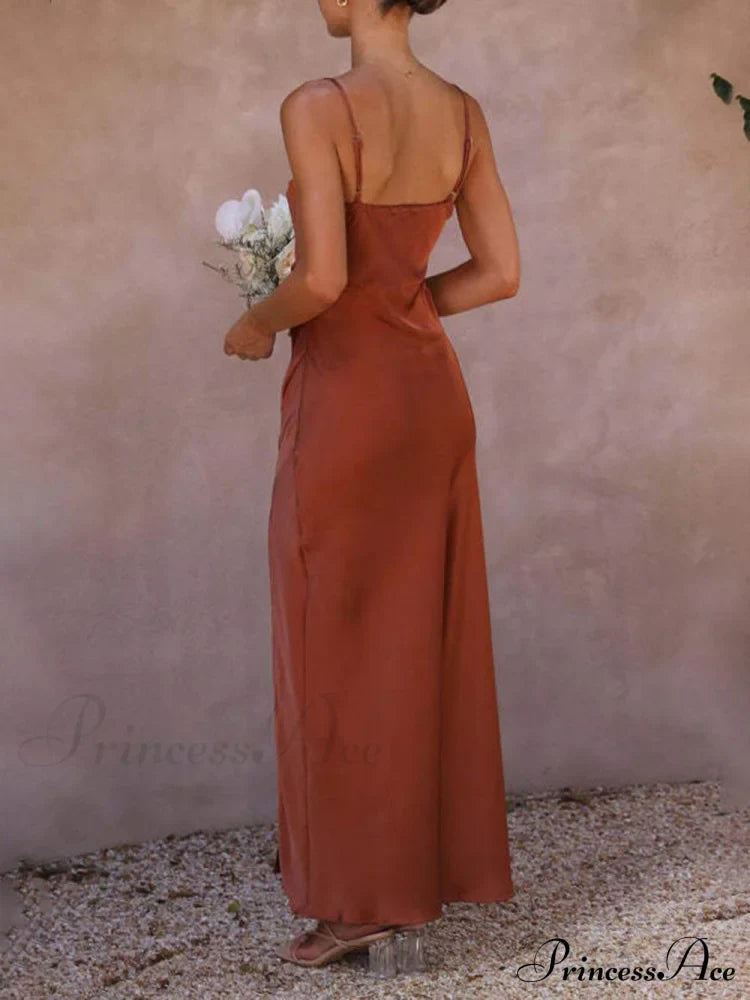 Slit Elegant Suspender Dress image 4