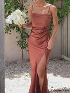 Slit Elegant Suspender Dress image 5