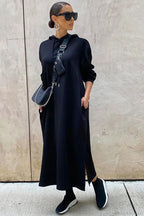 Slit Hem Hoodie Dress image 5