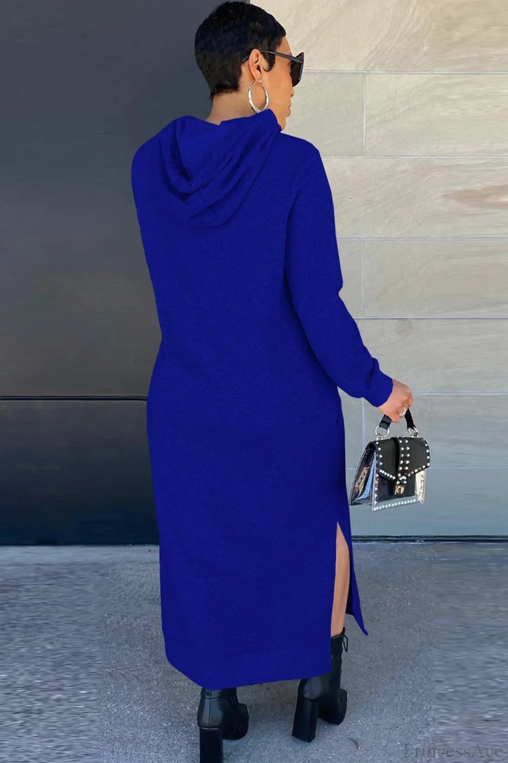 Slit Hem Hoodie Dress image 10