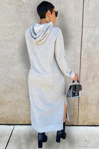 Slit Hem Hoodie Dress image 4