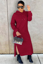 Slit Hem Hoodie Dress image 1