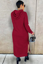 Slit Hem Hoodie Dress image 2