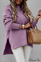 Slit Neck Round Sweater image 8