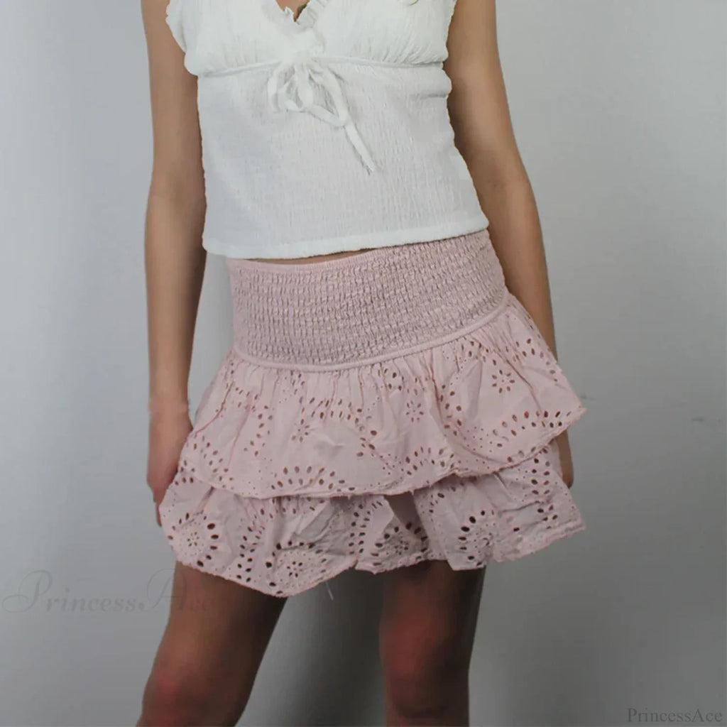 Smocked Boho Beach Ruffle Skirt image 8
