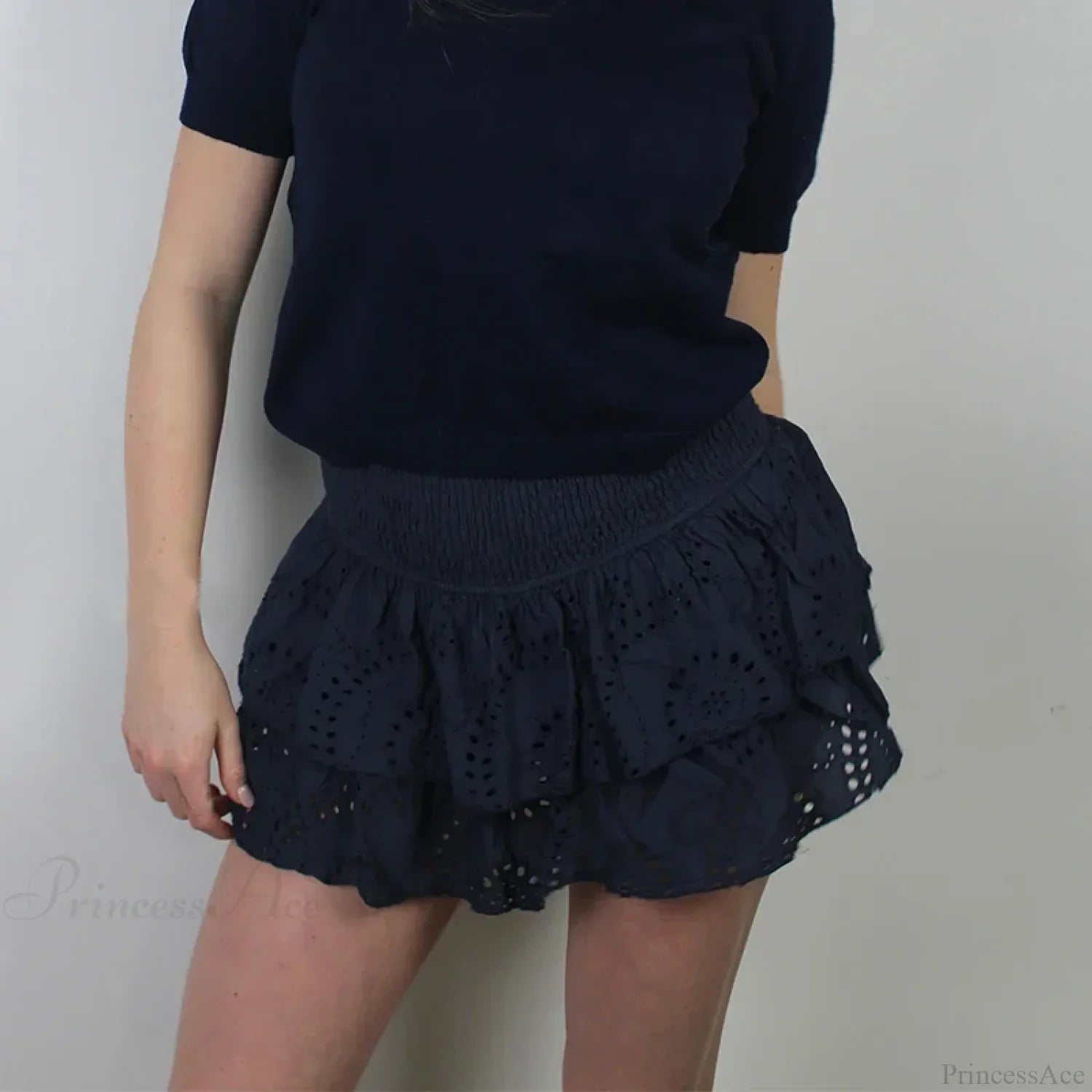 Smocked Boho Beach Ruffle Skirt image 6