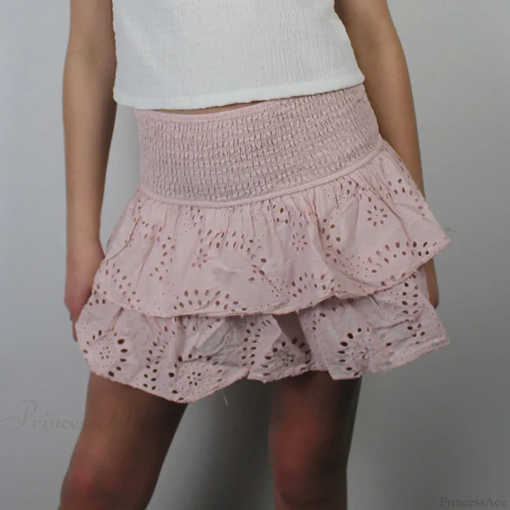 Smocked Boho Beach Ruffle Skirt image 3