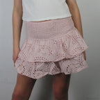 Smocked Boho Beach Ruffle Skirt image 3