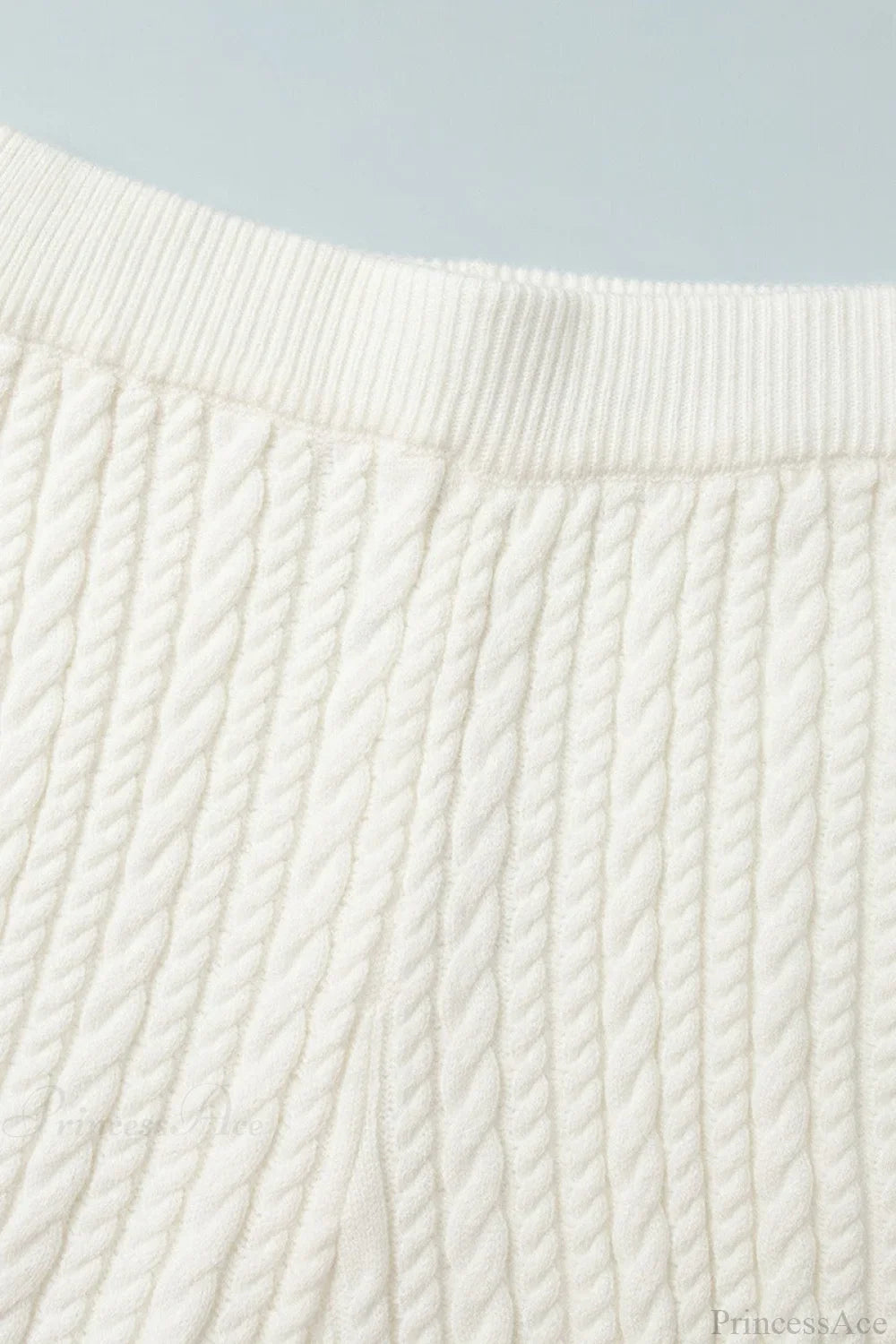 Soft Cable Knit Sweater Pants Two Piece Set image 7