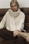 Soft Wool Crew Neck Loose Slouchy Sweater image 1