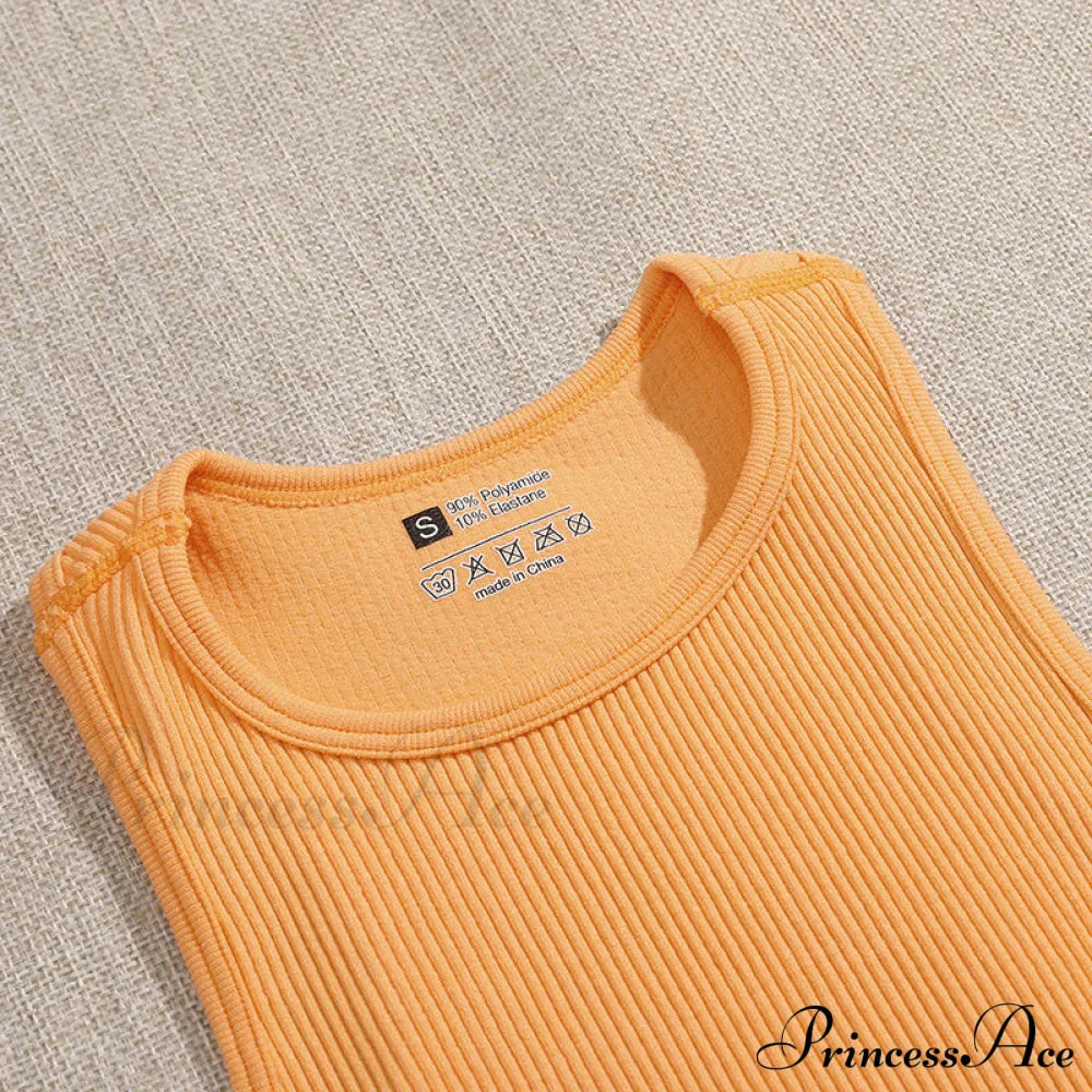 Solid Basic Seamless Streetwear Tank Tops image 5