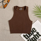 Solid Basic Seamless Streetwear Tank Tops image 12