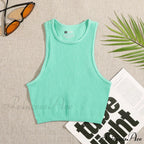 Solid Basic Seamless Streetwear Tank Tops image 13