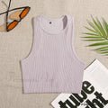 Solid Basic Seamless Streetwear Tank Tops image 7
