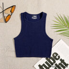 Solid Basic Seamless Streetwear Tank Tops image 10