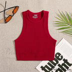 Solid Basic Seamless Streetwear Tank Tops image 19