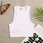 Solid Basic Seamless Streetwear Tank Tops image 20