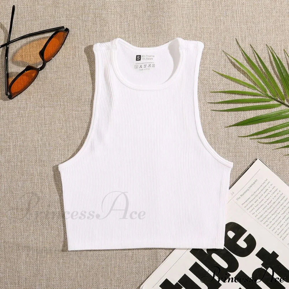 Solid Basic Seamless Streetwear Tank Tops image 20