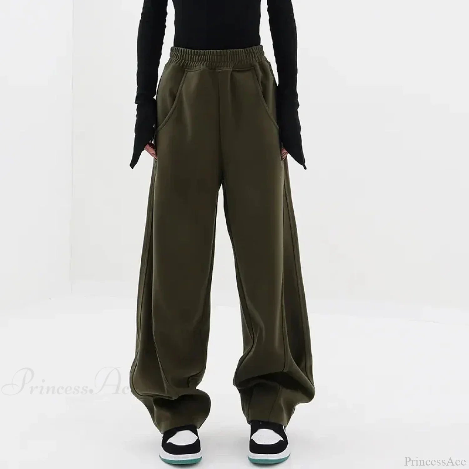 Solid Casual Street Dance Pants image 8