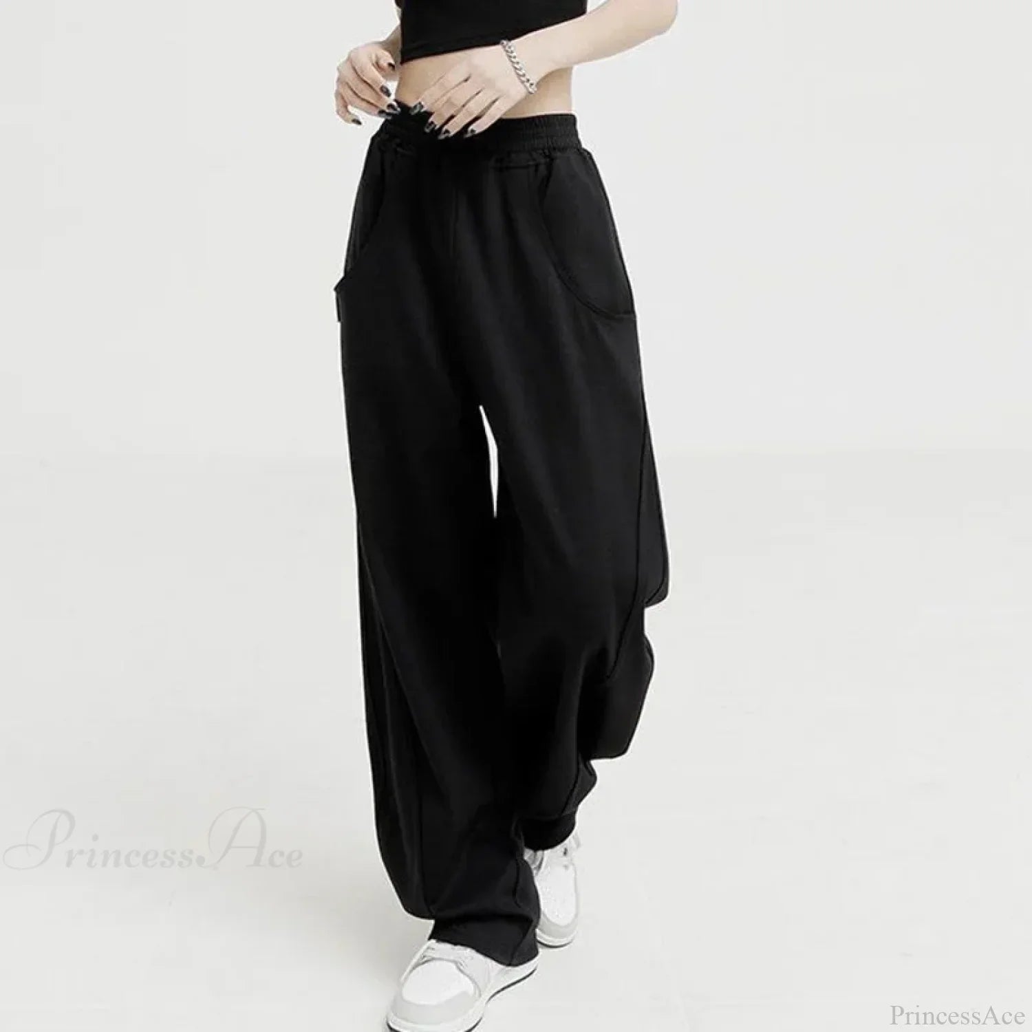 Solid Casual Street Dance Pants image 6