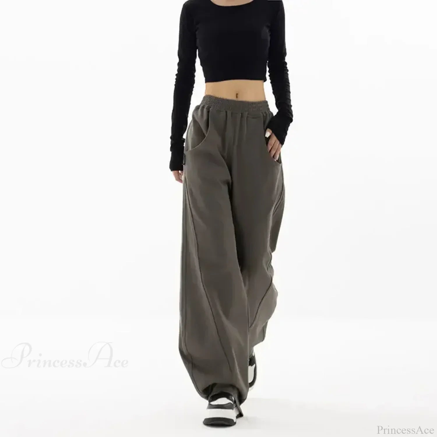 Solid Casual Street Dance Pants image 4