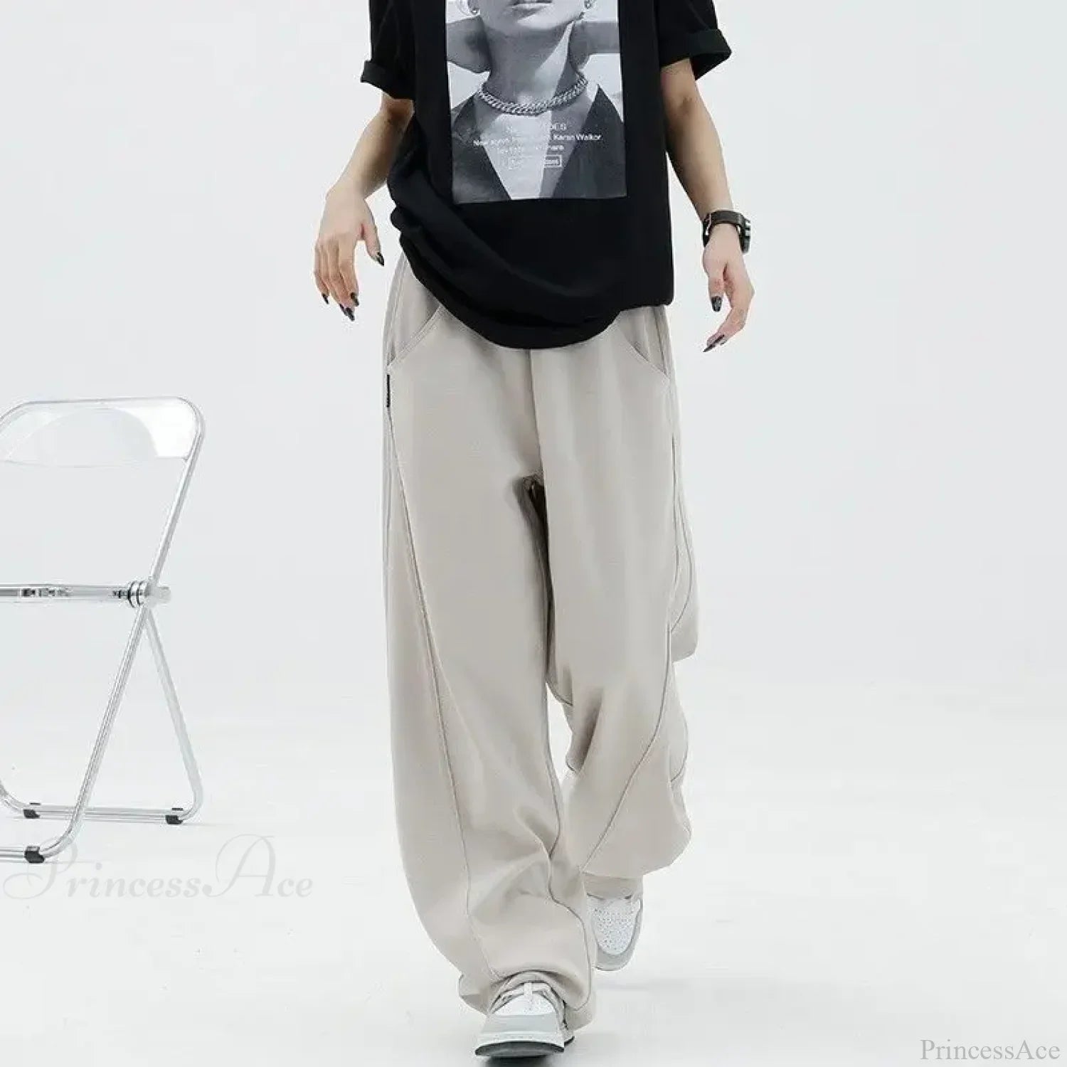 Solid Casual Street Dance Pants image 5