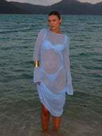 Solid Chic See Through Bikini Cover Up image 1