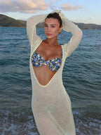 Solid Chic See Through Bikini Cover Up image 5