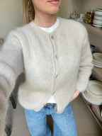 Solid Color Button-Down Long Sleeve Cardigan image 7