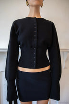 Solid Color Button Long Sleeve Slim Cardigan Sweater image 7