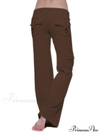 Solid Color Cargo Jogger Drawstring Elastic Waist Trousers image 9