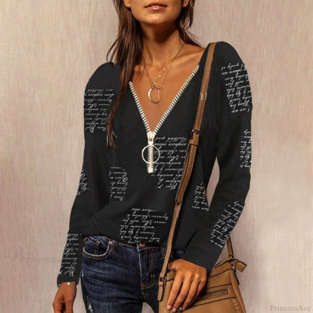 Solid Color Cotton V-Neck Loose T-shirt image 9