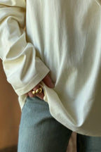 Solid Color Crew Neck Loose Casual Long Sleeve Tee image 16