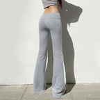 Solid Color Flared Sports Casual Pants image 4