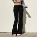 Solid Color Flared Sports Casual Pants image 3
