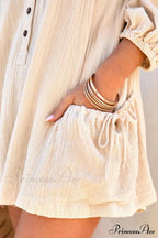 Solid Color Loose Rompers image 10