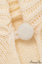 Solid Color Paneled Waist Cinched Knit Cardigan image 5