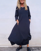 Solid Color Pocket Dress image 1
