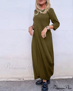 Solid Color Pocket Dress image 10