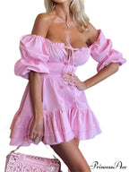 Solid Color Sexy Tube Top Nightclub Mini Dress image 4