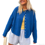 Solid Cozy Button-front Knit Cardigan image 8