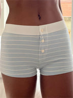 Solid Heart Print Elastic Short image 8