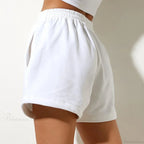 Solid High Waist Sweatpants Short image 2