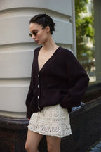 Solid Minimalist Sheer Long Sleeve Sweater image 6